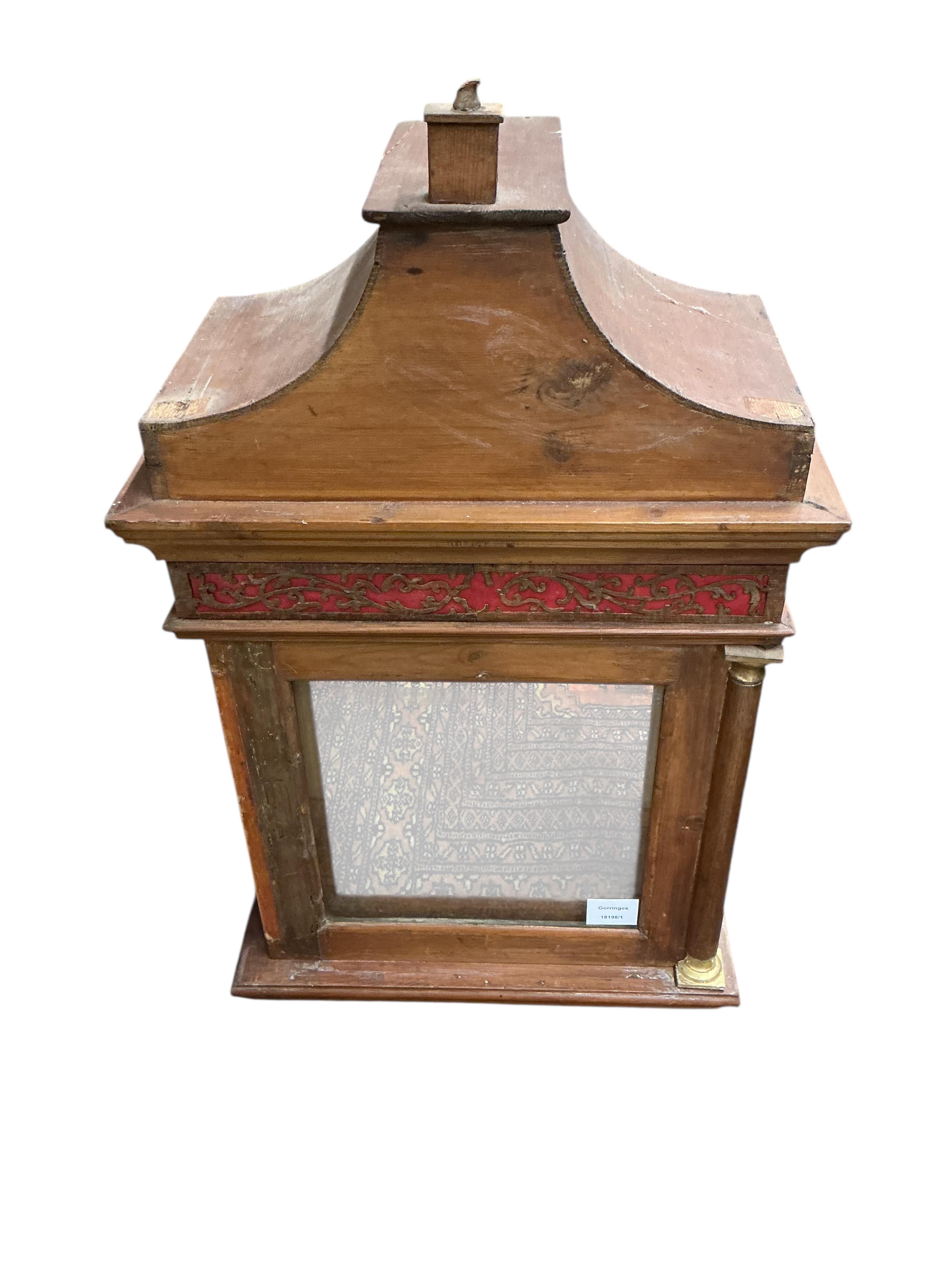 An early 19th century pine thirty hour longcase clock, height 208cm